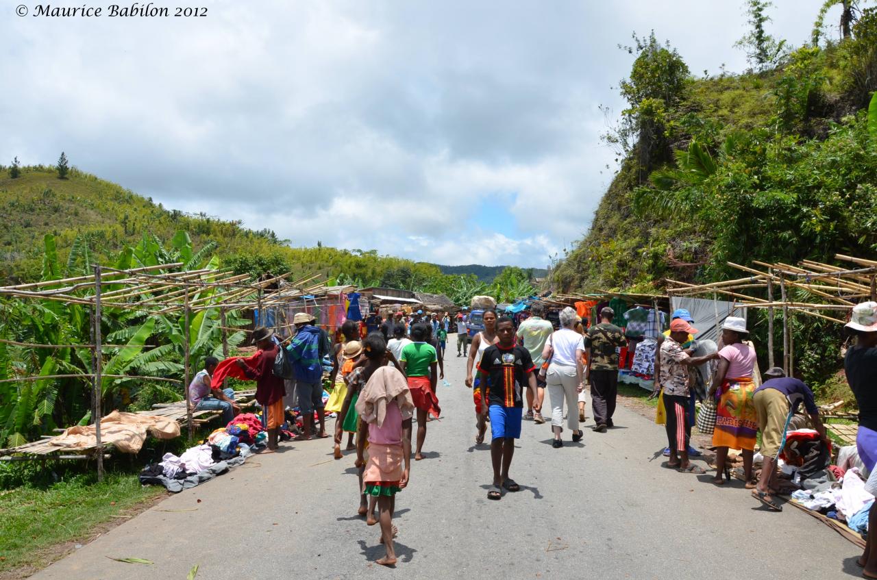 Direction le parc de Ranomafana au relief très accidenté